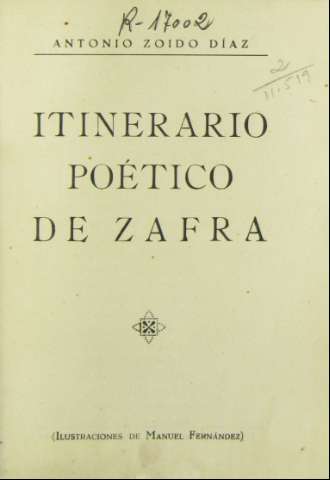 Itinerario poético de Zafra (s.a.)
